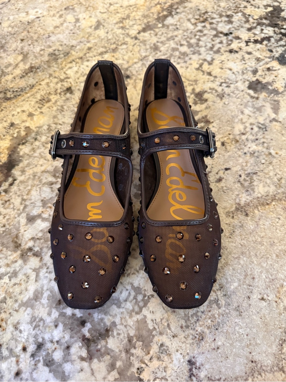 Sam Edelman Brown Michaela Shine Flats